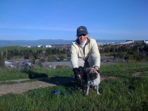 Rio and Sheba Climb Mountain View's Vista Slope