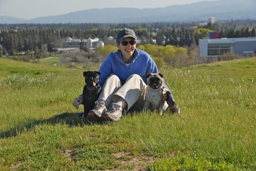 Rio and Sheba have fun in Mountain View