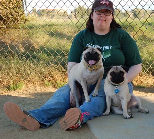 Roy, Roy's Peep and Sheba posing