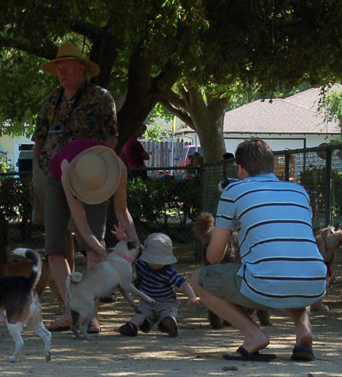 Nicholas accidently knocked down by me at Toby's party