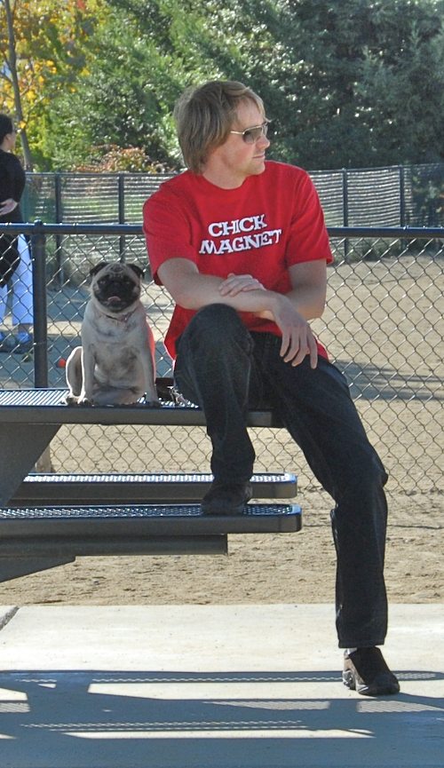 Rio and Sheba at the Mountain View Dog Park - October 21 2007!